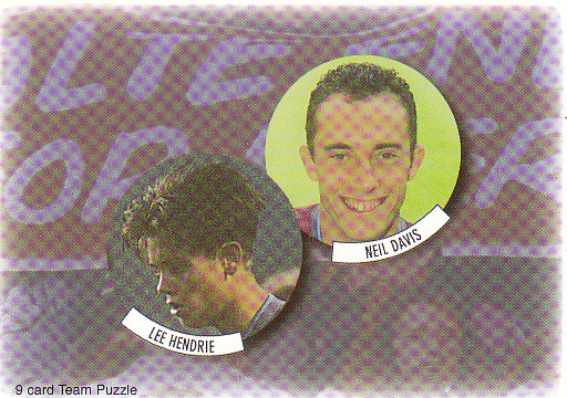 Lee Hiendrie Neil Davis Aston Villa 1997/98 Futera Fans' Selection #6